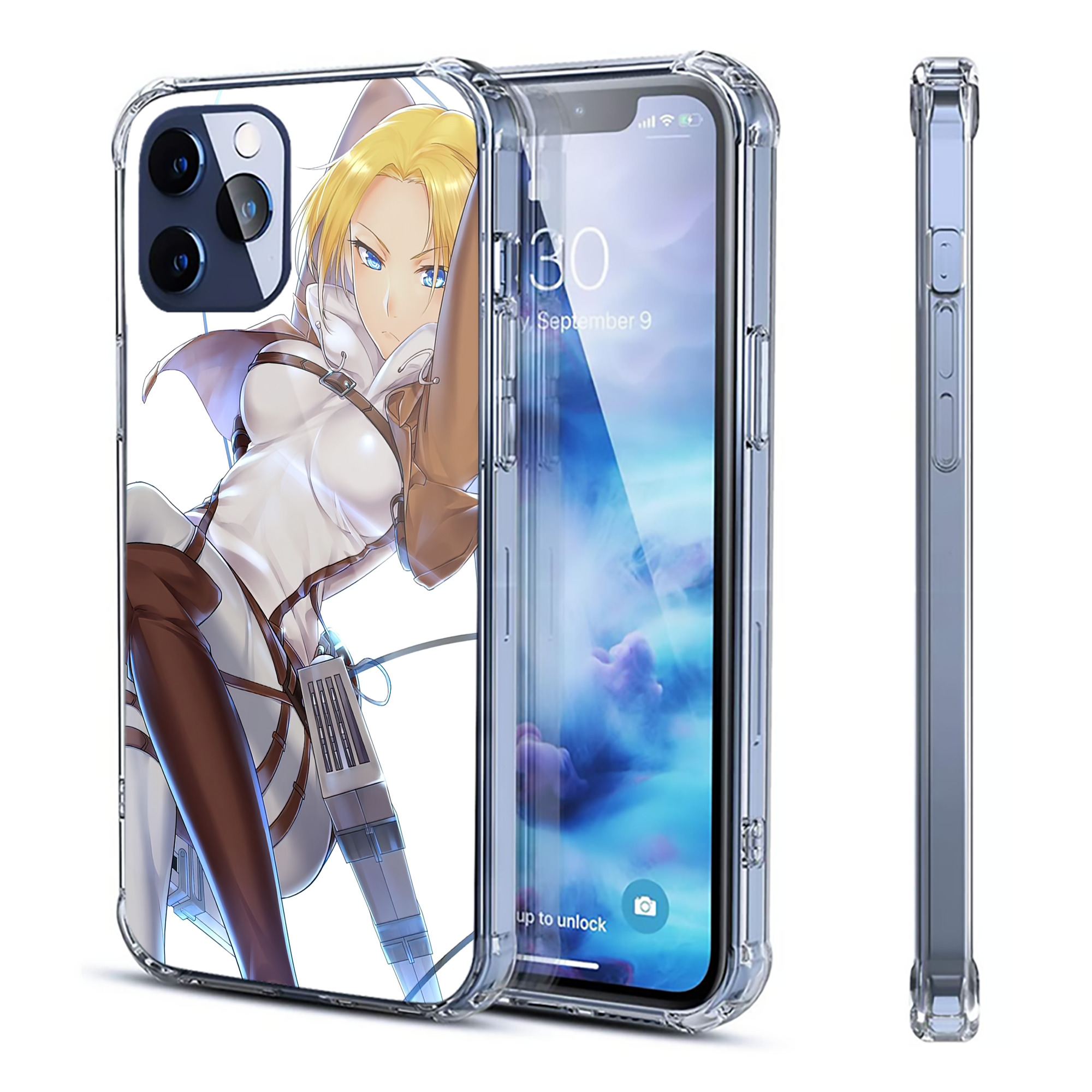 （画像用） 進撃の巨人 Attack on Titan 【iPhone 12シリーズ対応】透明スマホケース（クリアソフトケース）